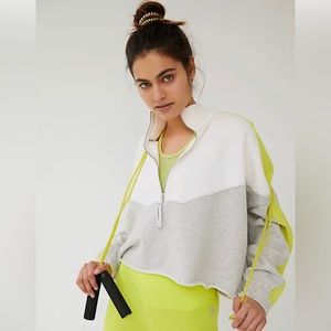 FP Movement Split Second Colorblock Quarter Zip Size XS